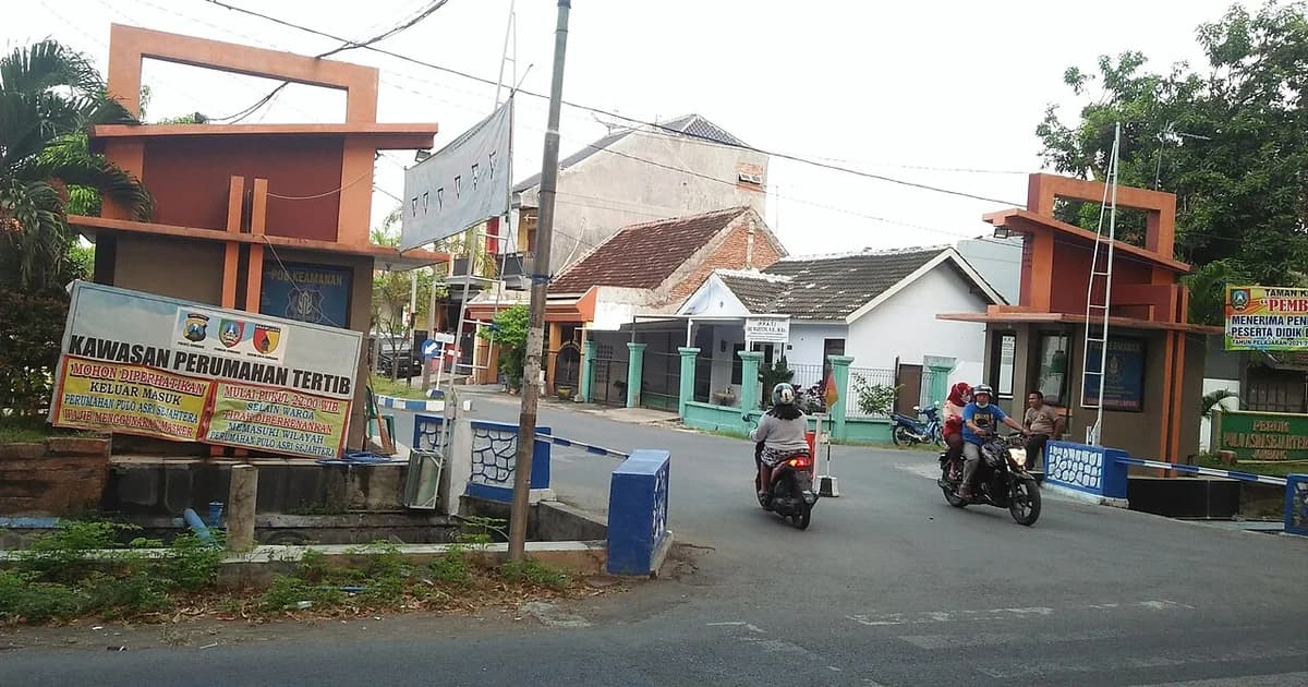 Foto ilustrasi kawasan perumahan di Indonesia