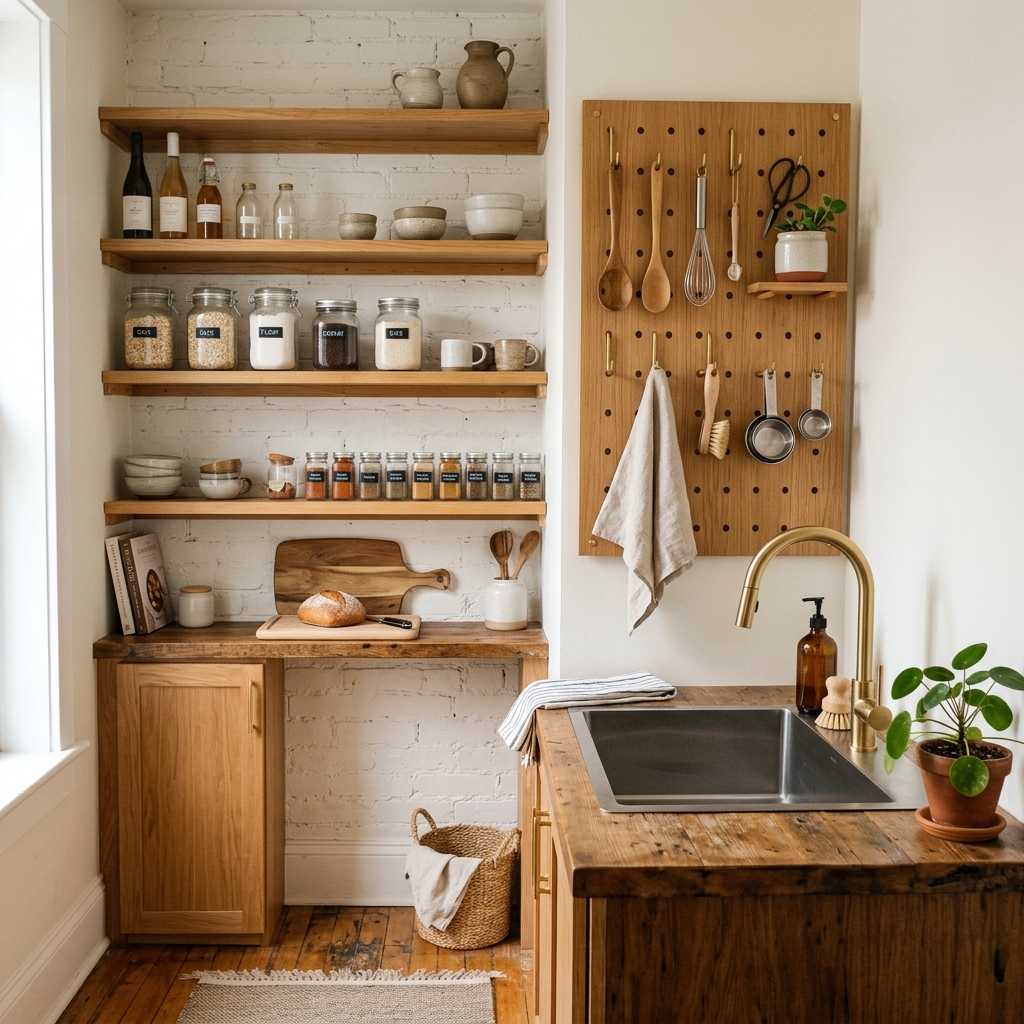 Desain dapur kecil tanpa kitchen set