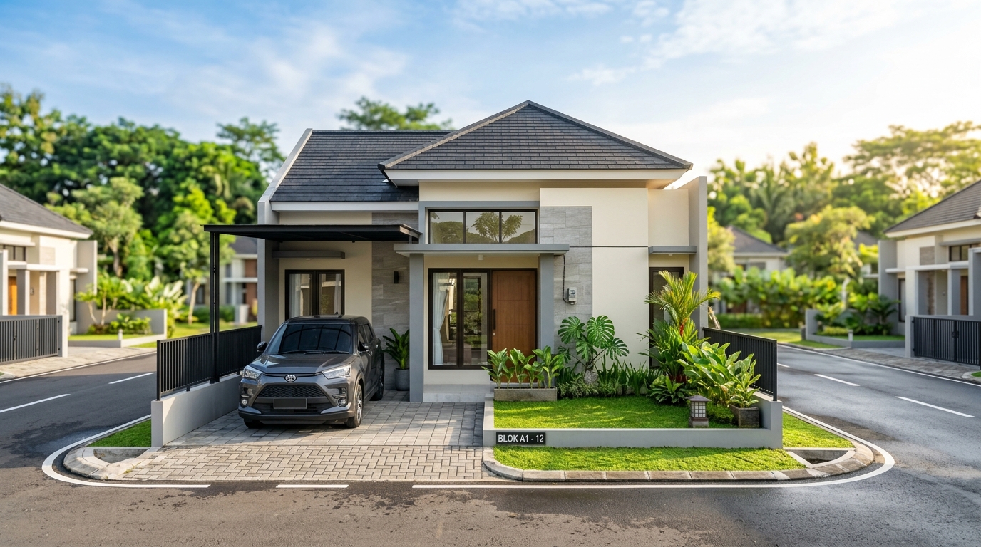 Rumah 9 menit dari Taman Cadika Jakarta Residence type 36/72 Namorambe