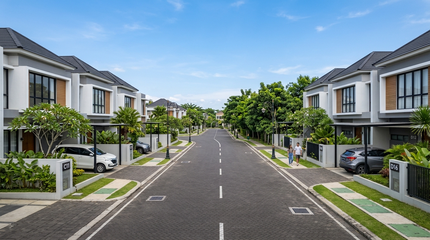 Kawasan perumahan rapi sesuai regulasi rumah subsidi terbaru 2026 dari Kementerian PUPR